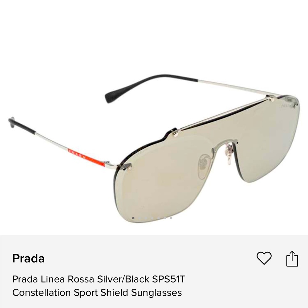 Prada Linea Rossa Shield Sunglasses - Picture 3 of 7